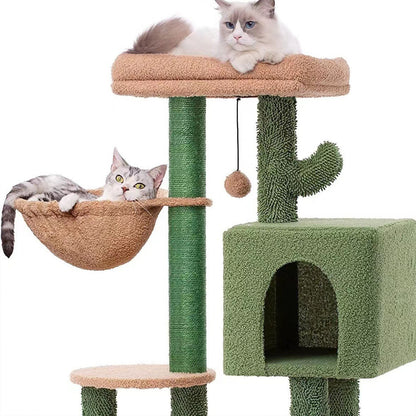 Cactus Cat Tree with Nest