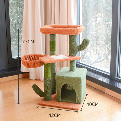 Four-Level Cactus Cat Tree with Three Nests